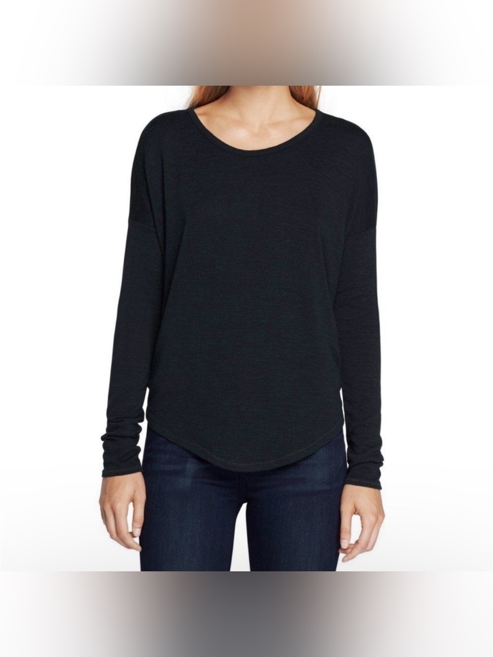 Rag & Bone black drop sleeve shirt